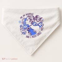 Aquarius Need Space Female USA-Made Doggie Bandana thumb 0