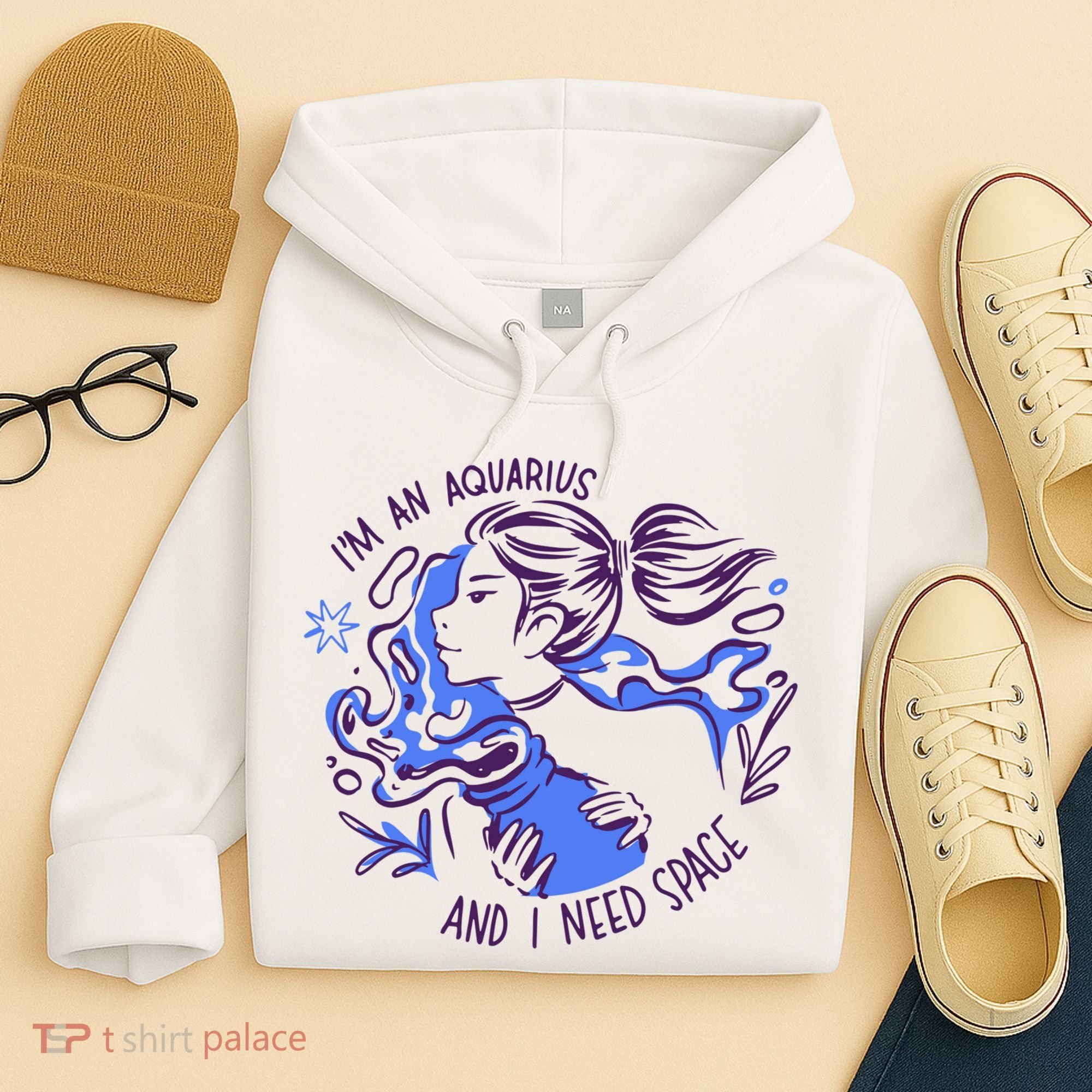 Aquarius Need Space Female Hoodie