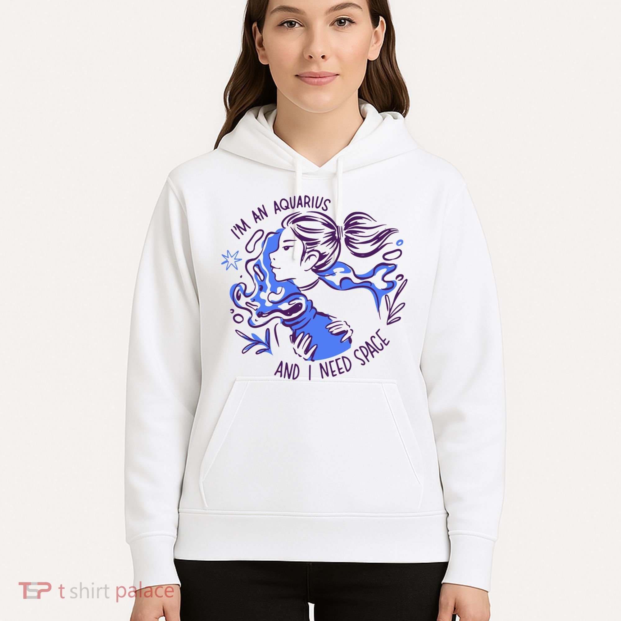 Aquarius Need Space Female Hoodie