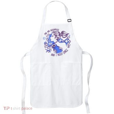 Aquarius Need Space Female Apron
