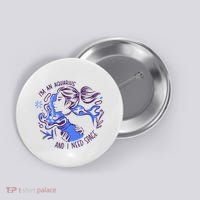 Aquarius Need Space Female Button thumb 0