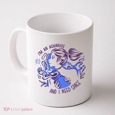 Aquarius Need Space Female Coffee Mug