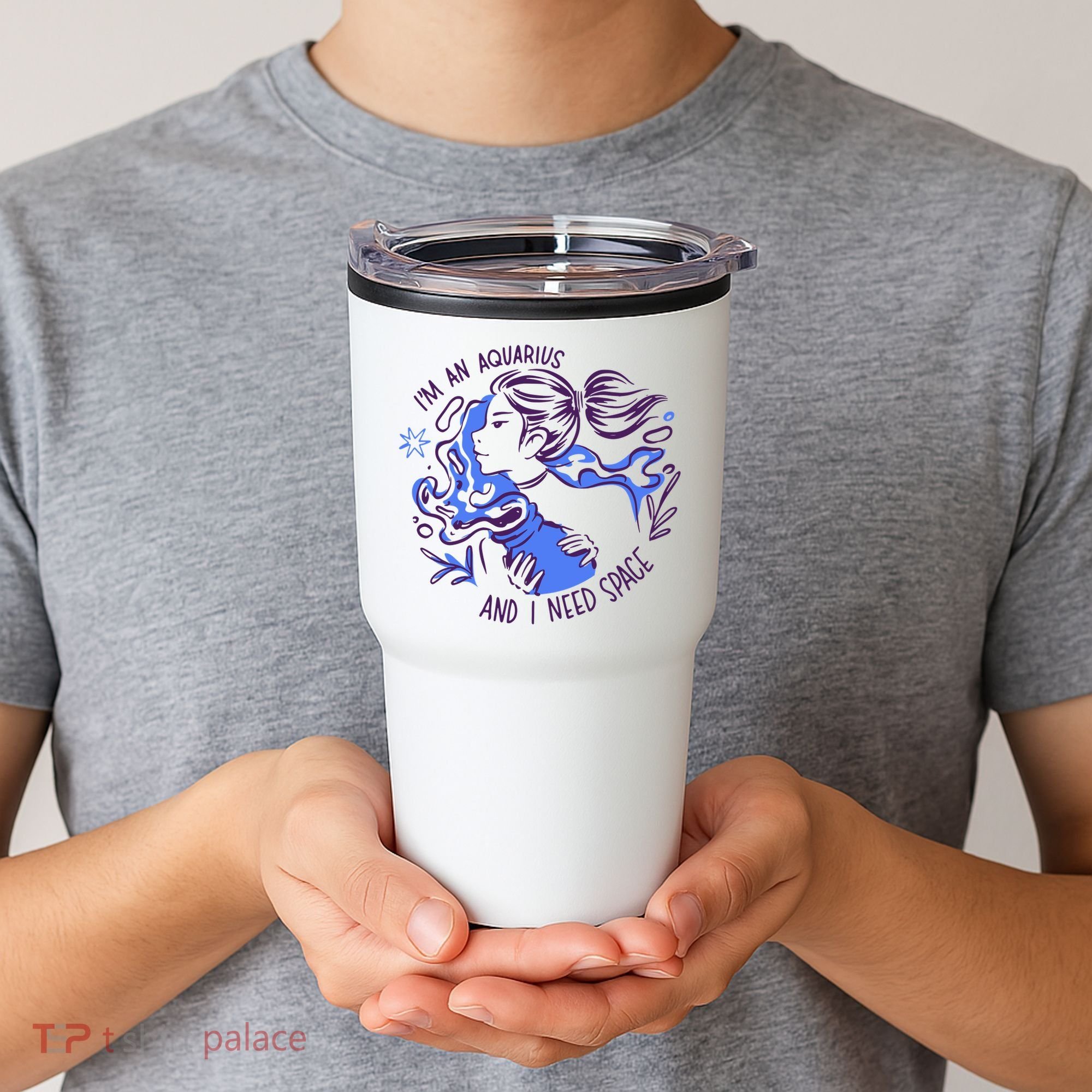 Aquarius Need Space Female Tumbler