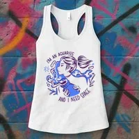 Aquarius Need Space Female Women's Tank Top thumb 3