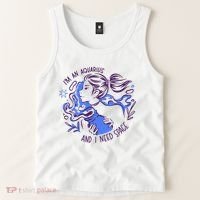 Aquarius Need Space Female Tank Top thumb 2