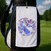 Aquarius Need Space Female Golf Towel thumb 2