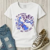 Aquarius Need Space Female Women's T-Shirt thumb 3