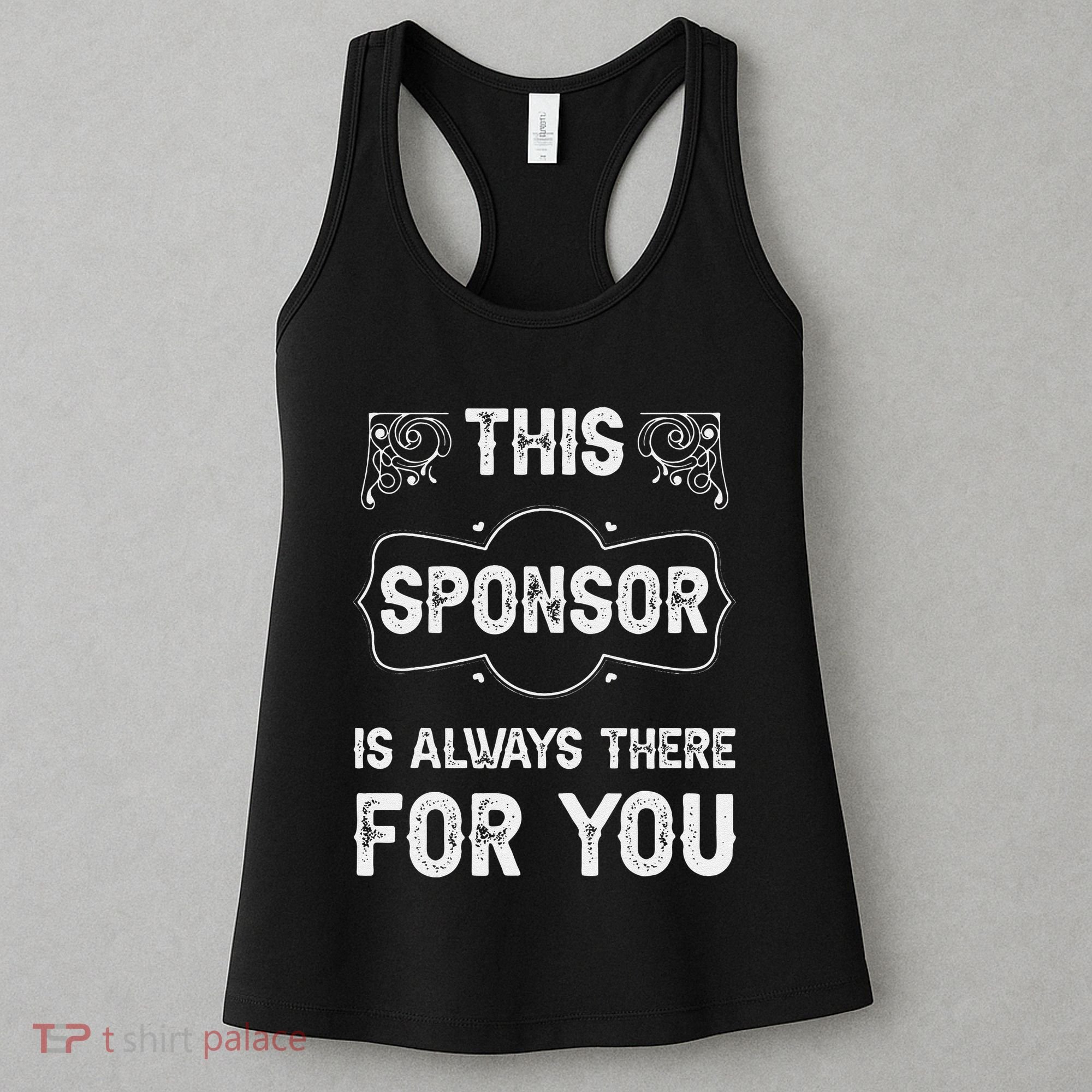 Aa Na Sponsor Sobriety Coin Sober Logo Alcoholics Anonymous Women's Tank Top