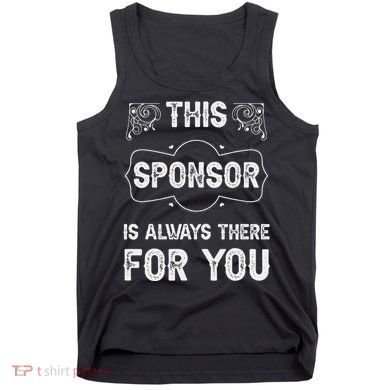 Aa Na Sponsor Sobriety Coin Sober Logo Alcoholics Anonymous Tank Top