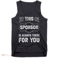 Aa Na Sponsor Sobriety Coin Sober Logo Alcoholics Anonymous Tank Top thumb 0
