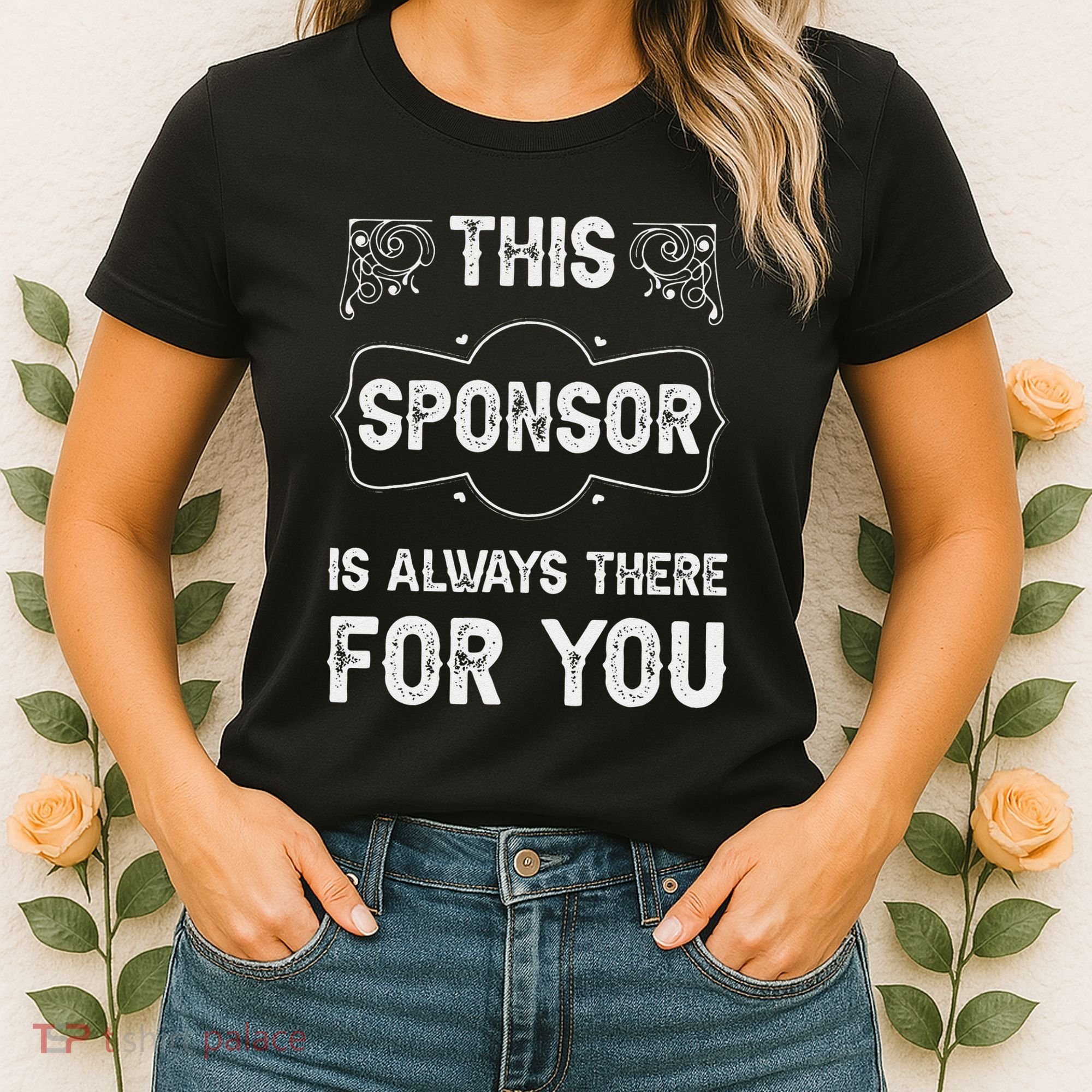 Aa Na Sponsor Sobriety Coin Sober Logo Alcoholics Anonymous Women's T-Shirt
