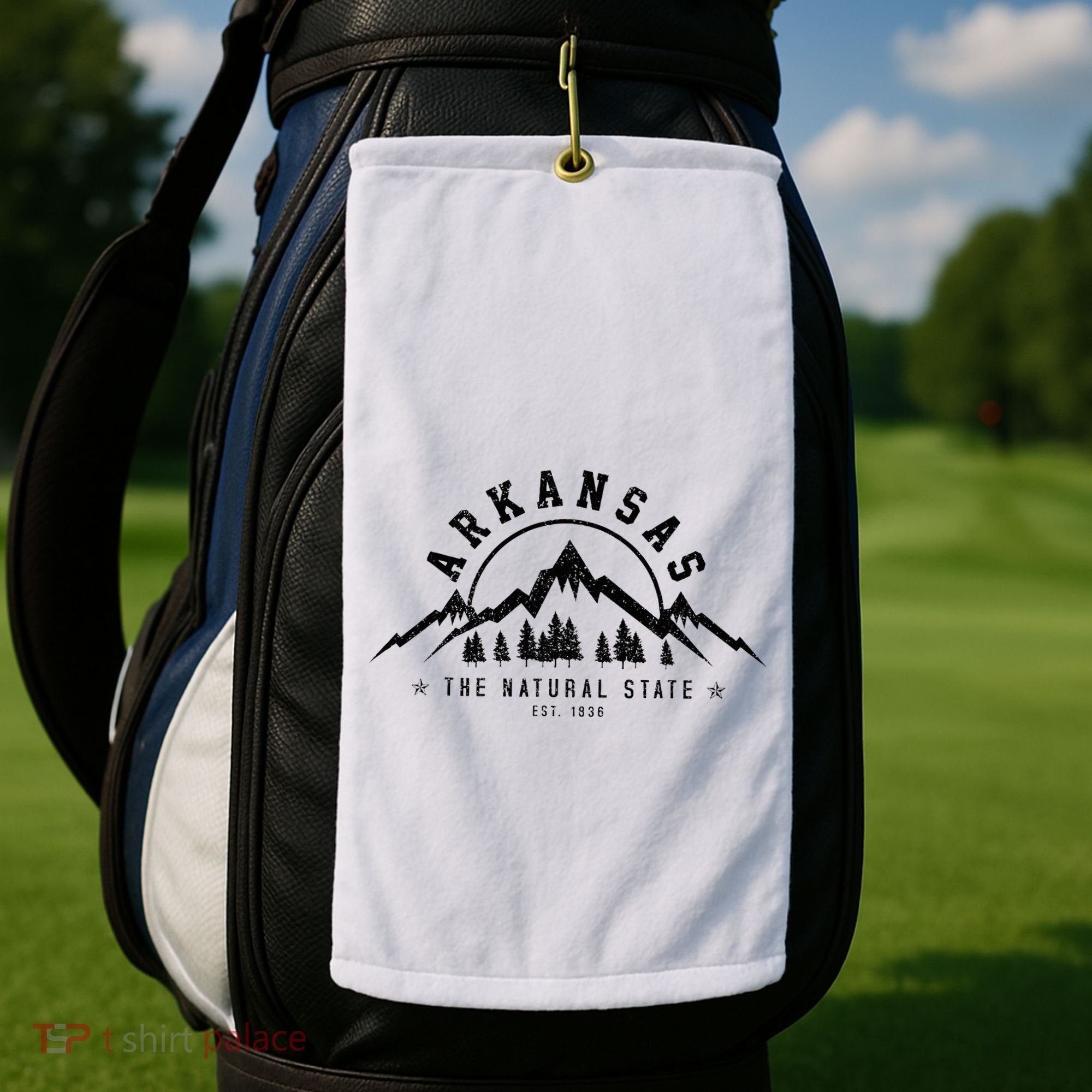 Arkansas Natural State America Usa Souvenir Golf Towel