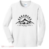 Arkansas Natural State America Usa Souvenir Kids Long Sleeve Shirt thumb 0