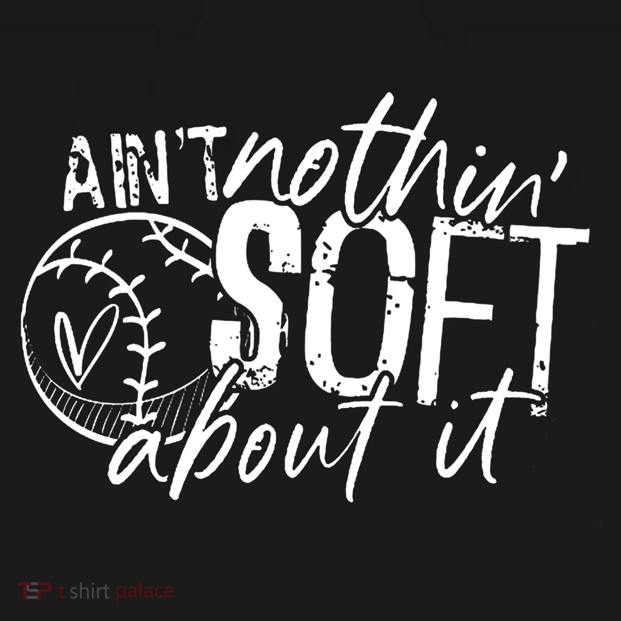Aint Nothin Soft About It Softball Kids Sweatshirt