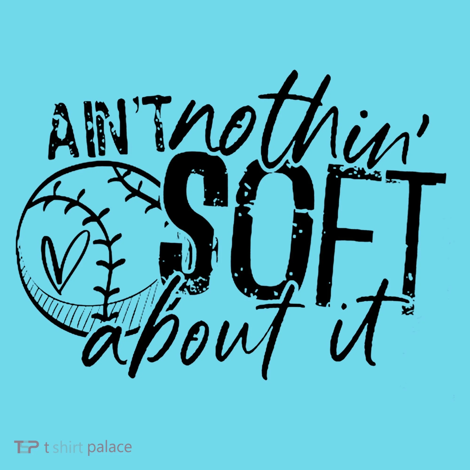 Aint Nothin Soft About It Softball Kids Long Sleeve Shirt