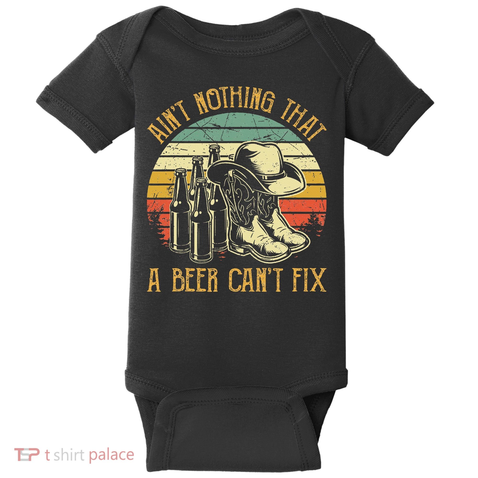 Aint Nothing That A Beer Cant Fix Country Music Baby Bodysuit
