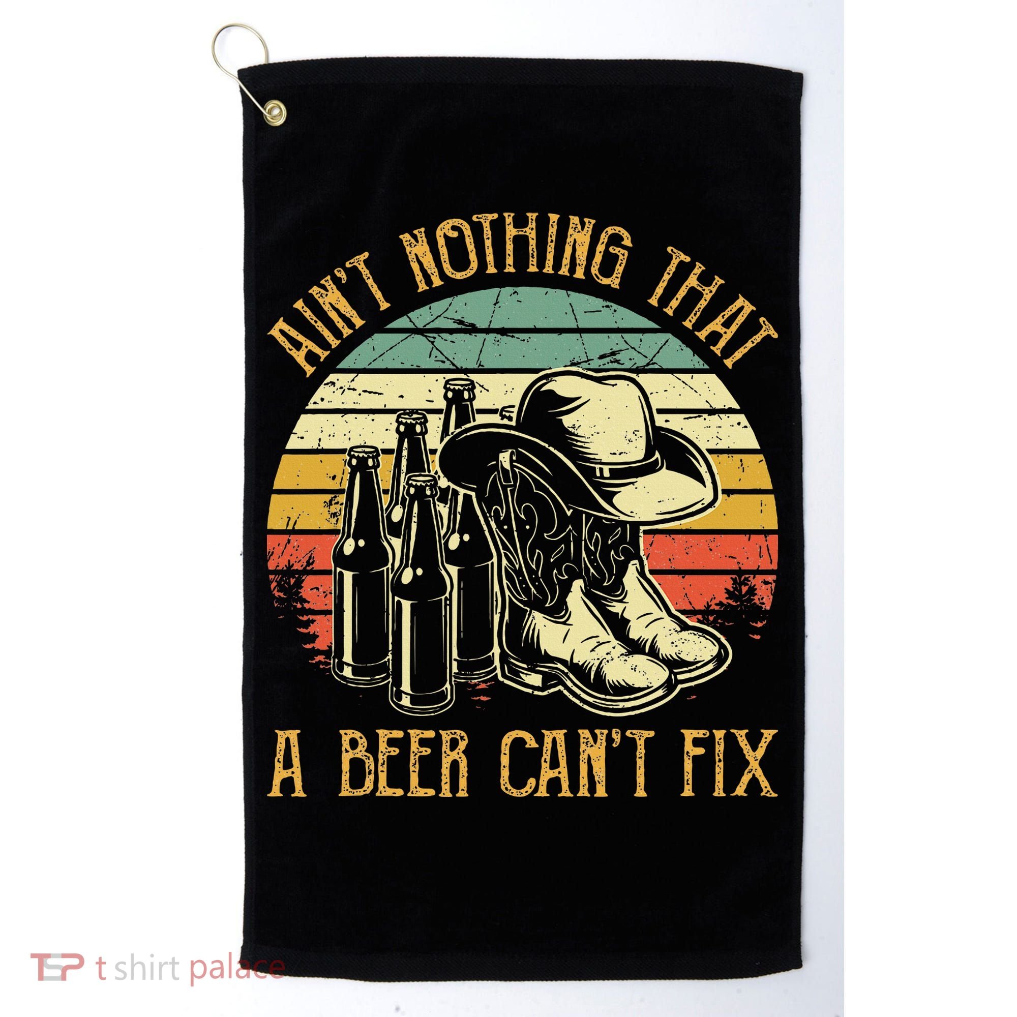 Aint Nothing That A Beer Cant Fix Country Music Golf Towel