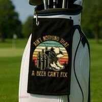 Aint Nothing That A Beer Cant Fix Country Music Golf Towel thumb 2