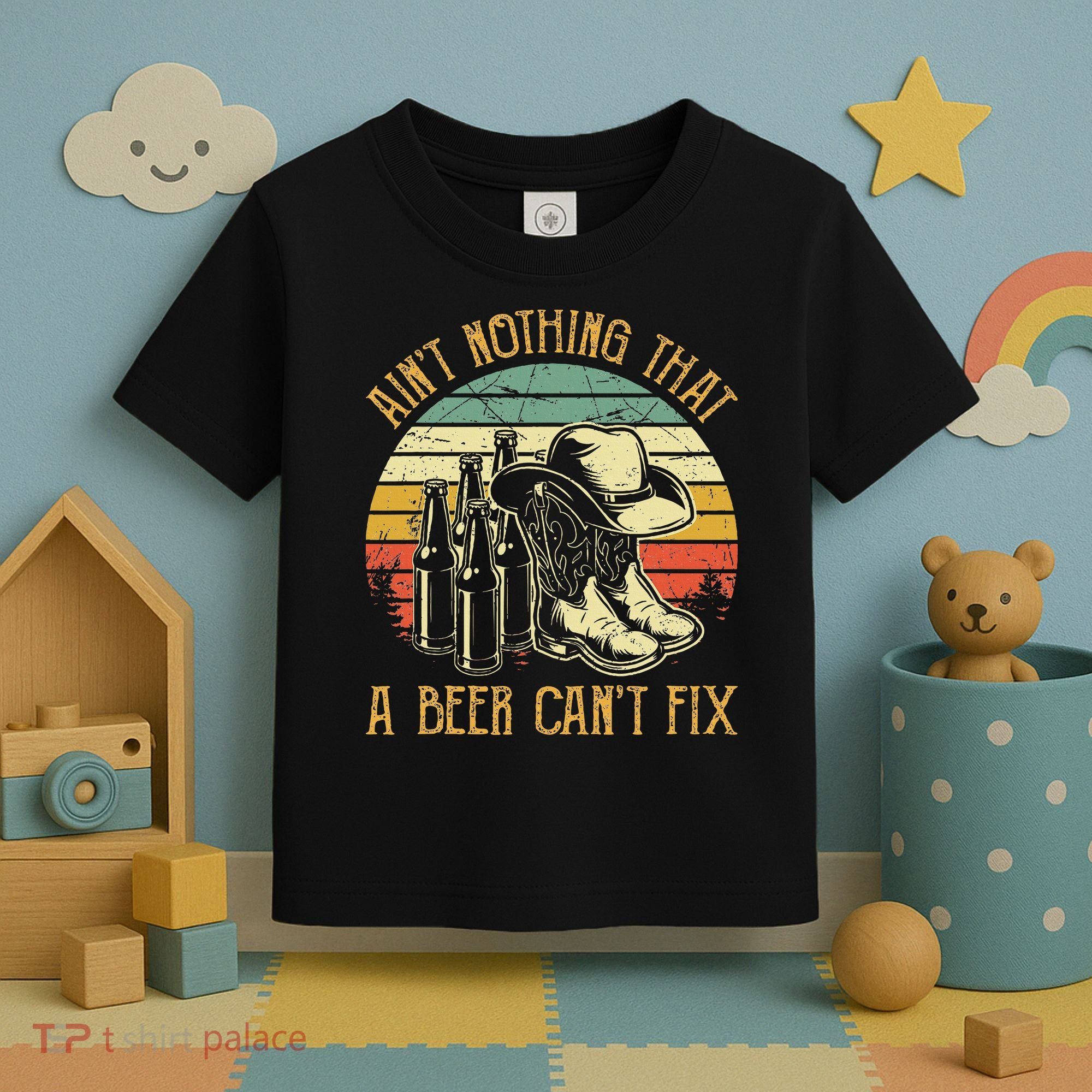 Aint Nothing That A Beer Cant Fix Country Music Toddler T-Shirt