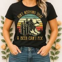 Aint Nothing That A Beer Cant Fix Country Music Women's T-Shirt thumb 2