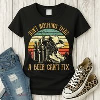Aint Nothing That A Beer Cant Fix Country Music Women's T-Shirt thumb 3