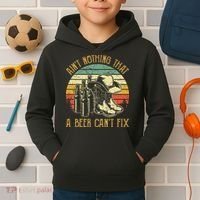 Aint Nothing That A Beer Cant Fix Country Music Kids Hoodie thumb 2