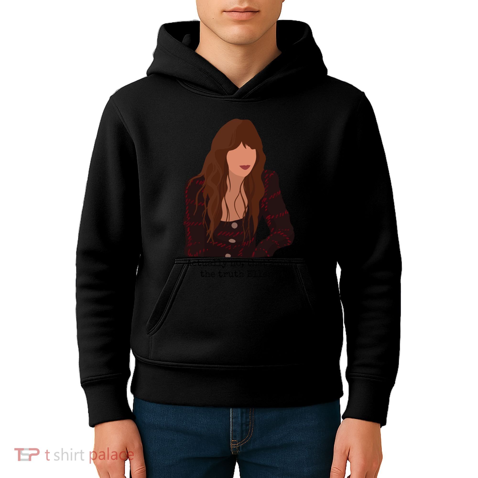 Actually No That’S Not The Truth Ellen Kids Hoodie