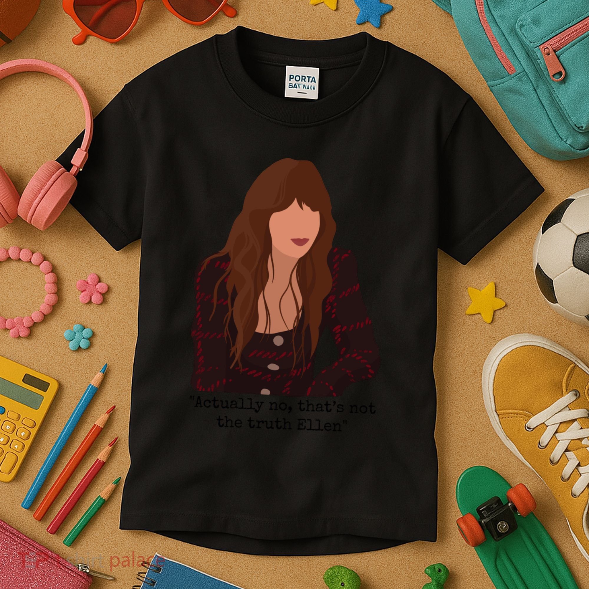 Actually No That’S Not The Truth Ellen Kids T-Shirt