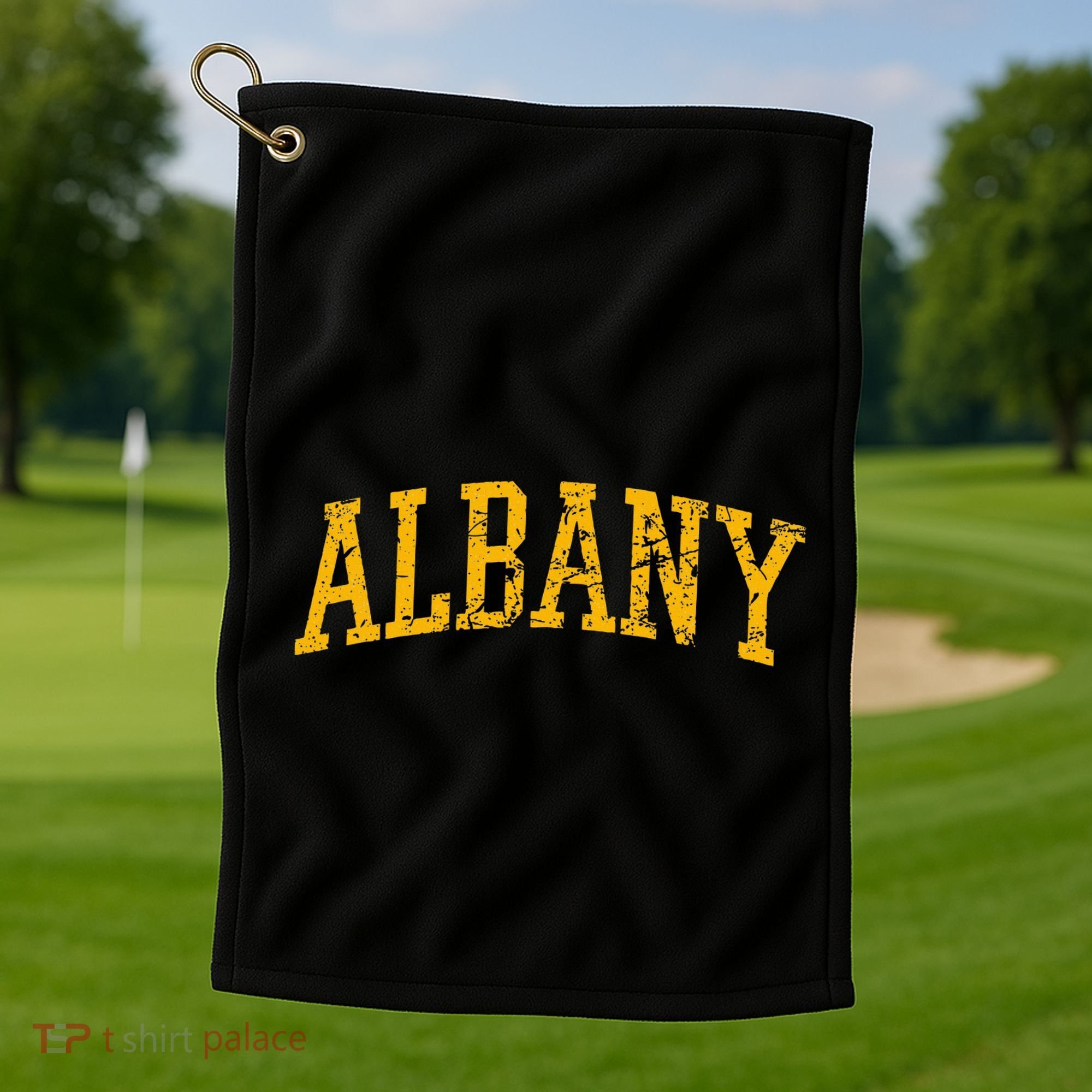 Albany Ny Throwback Golf Towel