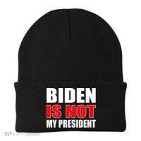 Anti Biden Is Not My President Beanie thumb 0