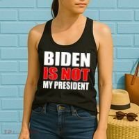 Anti Biden Is Not My President Women's Tank Top thumb 2