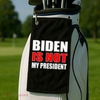 Anti Biden Is Not My President Golf Towel thumb 2