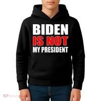 Anti Biden Is Not My President Kids Hoodie thumb 4