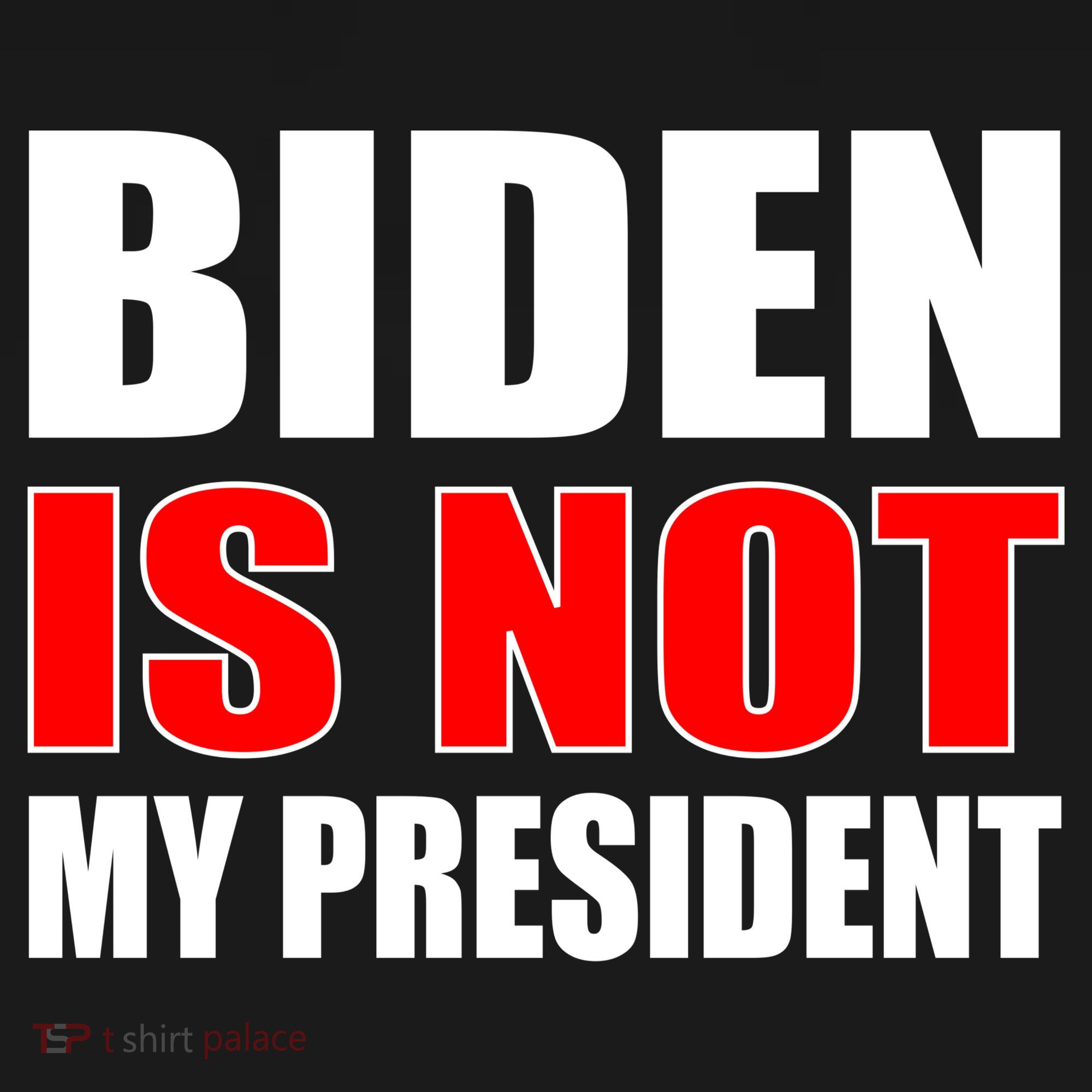Anti Biden Is Not My President Kids Long Sleeve Shirt