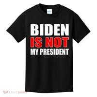 Anti Biden Is Not My President Kids T-Shirt thumb 0