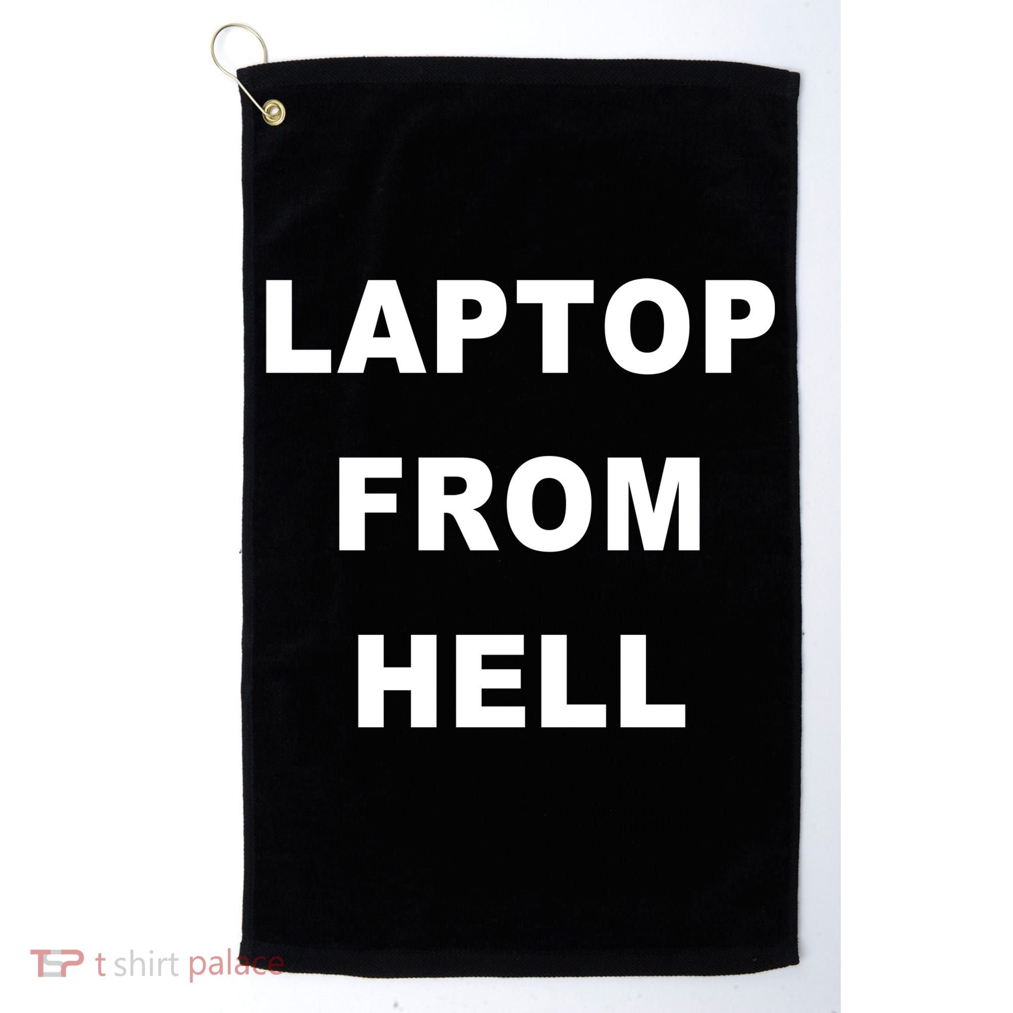 Anti Biden Pro Trump Laptop From Hell Golf Towel