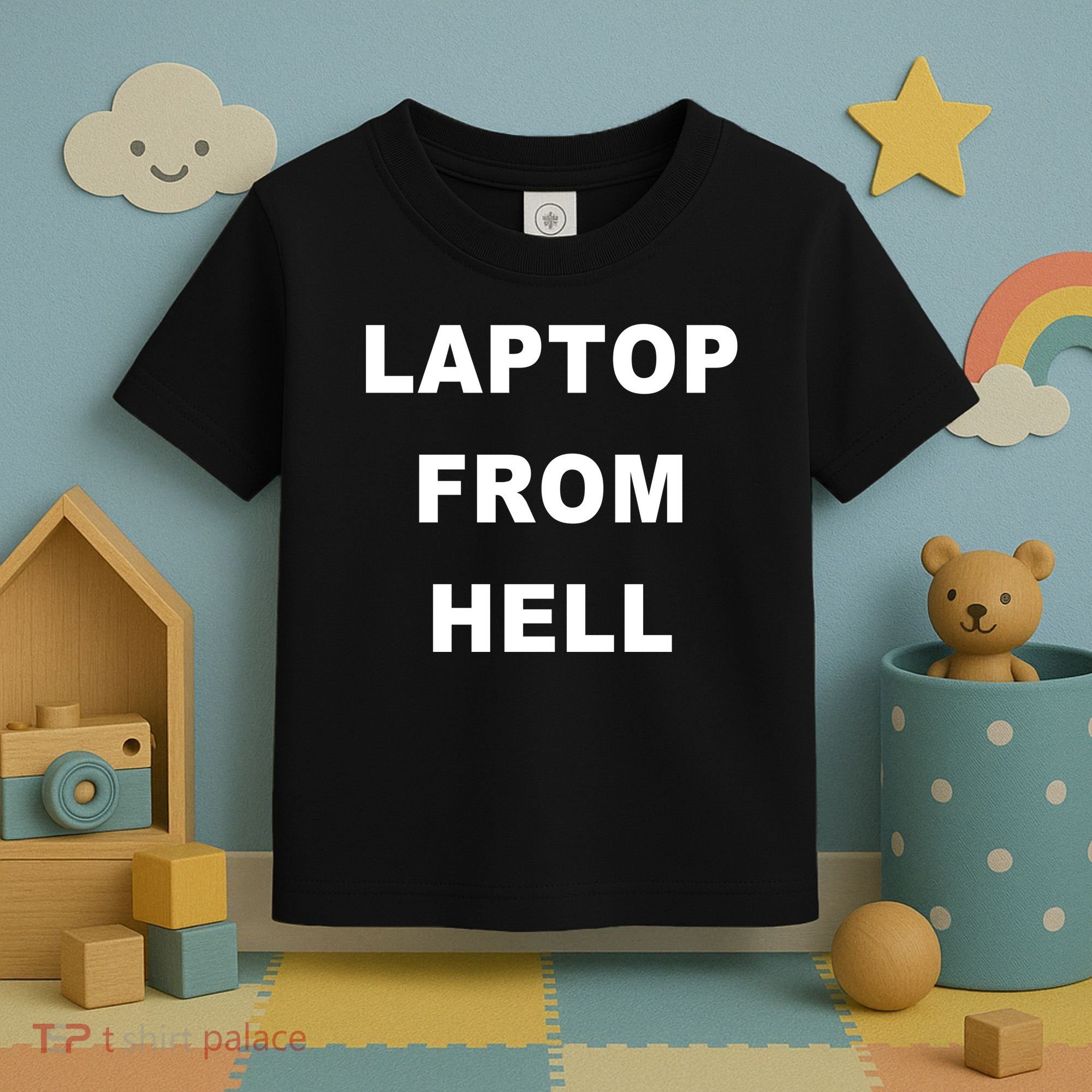 Anti Biden Pro Trump Laptop From Hell Toddler T-Shirt