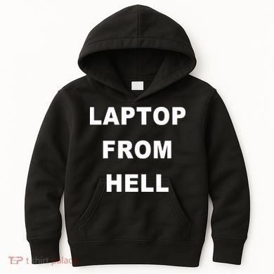 Anti Biden Pro Trump Laptop From Hell Kids Hoodie