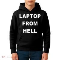 Anti Biden Pro Trump Laptop From Hell Kids Hoodie thumb 4