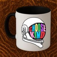 Anti-Bullying Choose Kind Astronaut Helmet Coffee Mug thumb 2