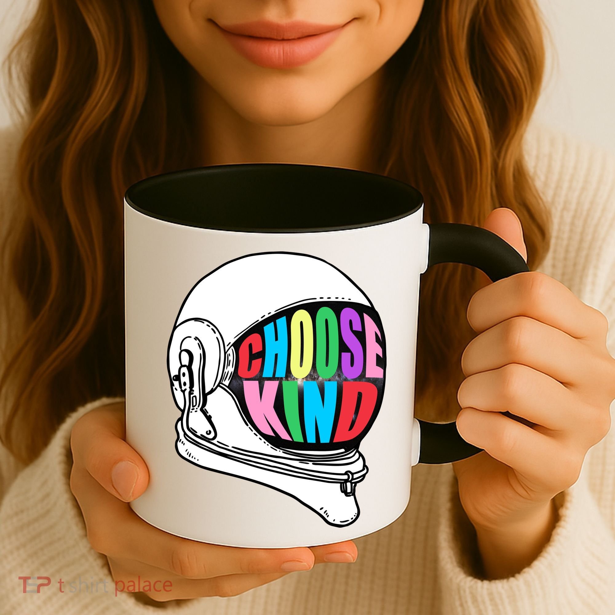 Anti-Bullying Choose Kind Astronaut Helmet Coffee Mug