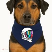 Anti-Bullying Choose Kind Astronaut Helmet USA-Made Doggie Bandana thumb 1