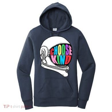 Anti-Bullying Choose Kind Astronaut Helmet Women's Hoodie