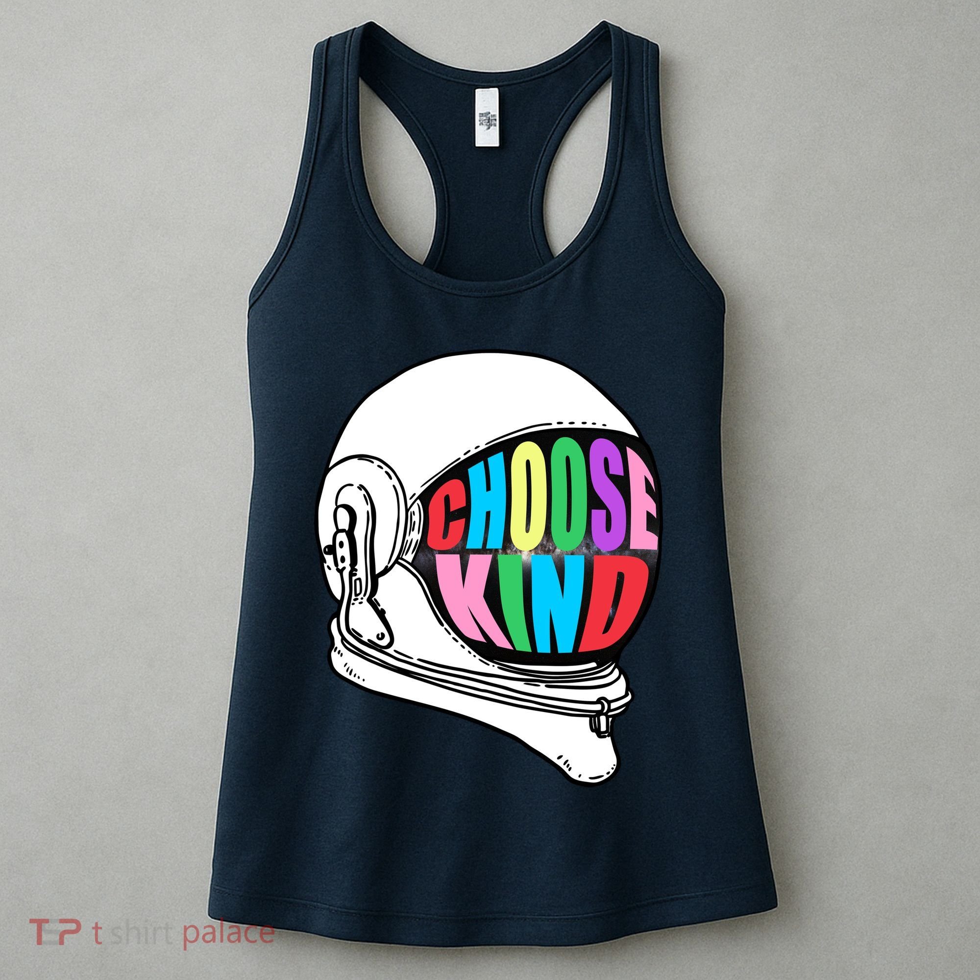 Anti-Bullying Choose Kind Astronaut Helmet Women's Tank Top