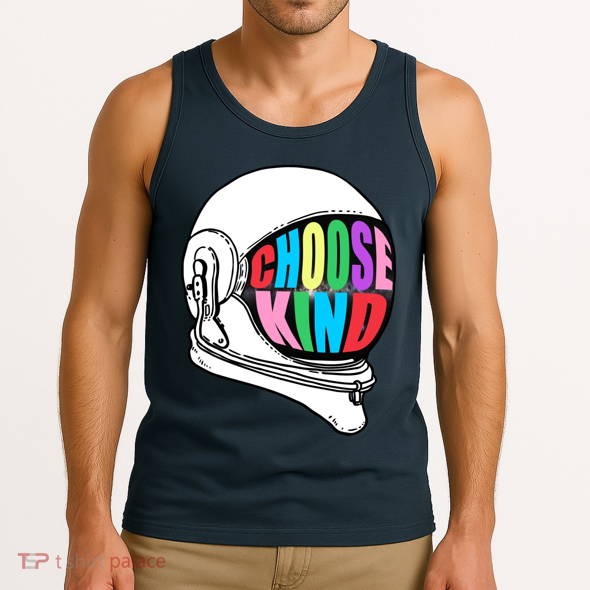 Anti-Bullying Choose Kind Astronaut Helmet Tank Top