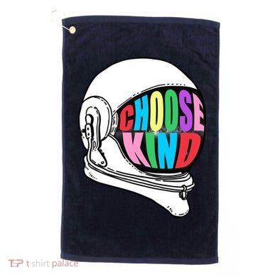 Anti-Bullying Choose Kind Astronaut Helmet Golf Towel