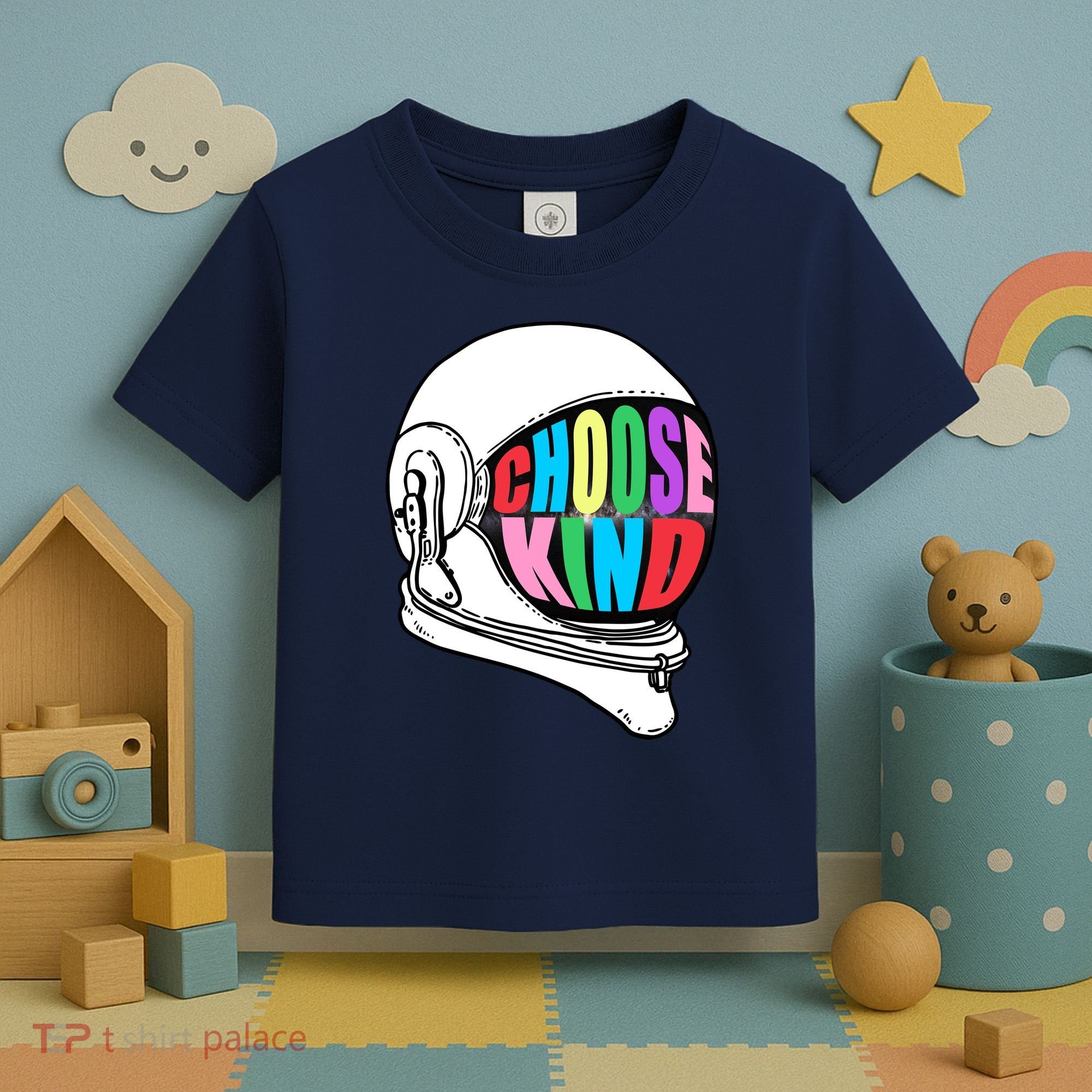 Anti-Bullying Choose Kind Astronaut Helmet Toddler T-Shirt