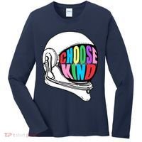 Anti-Bullying Choose Kind Astronaut Helmet Women's Long Sleeve Shirt thumb 0