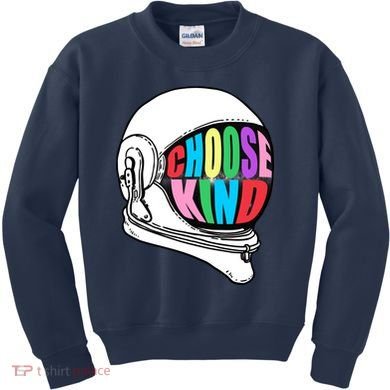 Anti-Bullying Choose Kind Astronaut Helmet Kids Sweatshirt