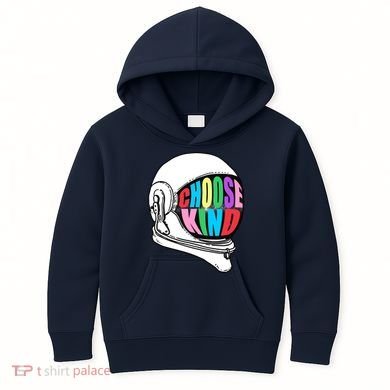 Anti-Bullying Choose Kind Astronaut Helmet Kids Hoodie